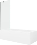 Vonia Mexen Vega su apdaila ir stiklo sienele, 160x70 cm + 70 cm