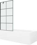Vonia Mexen Vega su apdaila ir stiklo sienele, 170x70 cm + 90 cm