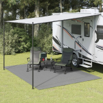 Stovyklavimo paklotas, antracito spalvos, 4x3m
