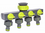Skirstytuvas su 4 vožtuvais Bradas LIME LINE, 1" - 3/4"