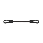 Tvirtinimo elastinė guma su kabliukais Bradas BUNGEE CORD LOCK HOOK, 25 vnt., 60 cm, juoda