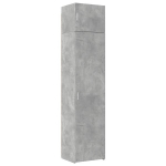 vidaXL Siaura spintelė daiktams, betono pilka, 50x42,5x225cm, mediena