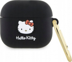 Hello Kitty silikoninis 3D Kitty Head dėklas AirPods 3 - juodas