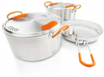 Turistinių virtuvės indų rinkinys GSI Outdoors Glacier Stainless Base Camper