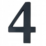 Namo numeris 4, juodas, 19 cm