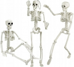 Helovino dekoracija Skeletas, balta