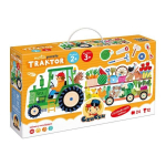 Dėlionė vaikams su traktoriumi CzuCzu Moto Puzzle, 24 vnt.