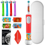 "Oral-B Vitality Pro 103 Lion King" dantų &scaron;epetėlis + 4x EB-10A Color pakaitiniai antgaliai + baltas dėklas