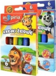Inspiria gelinės kreidelės, 6 intensyvios spalvos, mink&scaron;tos