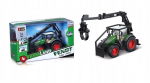 Traktorius Fendt 1050 Vario su medienos griebtuvu ir 3 rąstais