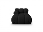 Sofa Micadoni Bellis, 155x94x64 cm, juoda