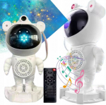LED Bluetooth garsiakalbis projektorius - Astronautas, 360&deg; HIFI
