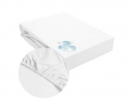 Drėgmei atspari paklodė, balta, 160x80 cm