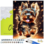 Tapyba pagal skaičius Linksmas &scaron;uo, 40x50 cm