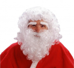 Aksesuarų rinkinys Santa Claus, baltas