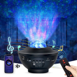 Star Projector Night Light 2 in 1 LED Nebulo Cloud / pasukamas vandenyno bangų projektorius su nuotolinio valdymo pultu ir Bluetooth muzikos garsiakalbiu