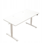 Elektrinis pakeliamasis stalas Baltas 140 cm Reguliuojamas auk&scaron;tis 72-118 cm
