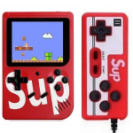 GameBox R2 8 bitų ne&scaron;iojama retro žaidimų konsolė su 400 žaidimų 3 colių LCD su 1x valdikliu TV RCA laidu Raudonas