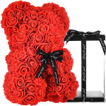 Me&scaron;kutis Valentino Dienai, Motinos Dienai, Rožių Žiedlapiai, 25 cm su Pakuote, Dovana
