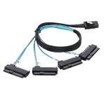 Mini Sas Sff-8087 į 4x Sff-8482 Sas/sata kabelis 100cm