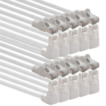1attack.de Cat.6 tinklo pataisos kabelis (sftp Pimf) 1000mbit/s Rj 45, 90 laipsnių kampo jungtis, suderinama su Cat5 Cat5e Cat6 Cat6a Cat7 Cat7a Cat8