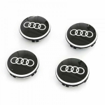 "Audi Dynamic" besisukantis centrinis stebulės dangtelis juodas originalus 4M8071006A