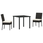 vidaXL Sodo valgomojo komplektas 9 pcs Pilka