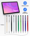 20 vienetų 2-in-1 ra&scaron;iklių su jutikliniu ra&scaron;ikliu, daugiafunkcinis metalinis ra&scaron;iklis mobiliesiems telefonams, plan&scaron;etiniams kompiuteriams, iphone, ipad pro air mini, i&scaron;maniesiems laikrodžiams, samsung, microsoft surface, google jutikliniams ekranams