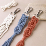 Creativ mini rinkinys macrame raktų pakabukas 1 vnt teal