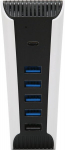 Usb &scaron;akotuvas ps5, usb plėtiklis su 5 prievadais, didelės spartos i&scaron;plėtimo adapteris, usb2.0 &scaron;akotuvas usb+usb c (male) į 5x usb+usb c (female) &scaron;akotuvas įkroviklis usb plėtiklis ps5 konsolei