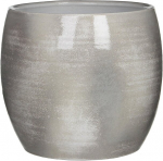 Mica decorations Lester gėlių vazonas - auk&scaron;tis 26 x skersmuo 28 cm - terakota - &scaron;viesiai pilka