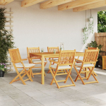vidaXL Sulankstoma kėdė su pagalve 6 pcs Balta 49 x 57.5 x 92cm
