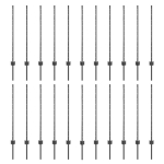 Tvorų stulpai 44 vnt. U-kanalas Pilkas 140 cm Plienas