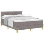 vidaXL Kiemas lova su pagalve Tortora 140 x 190 cm audinys