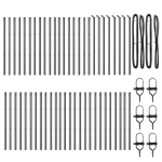 Skirstymo stulpai 52 vnt Pilki &Oslash;32 mm 100 cm Cinkuotas plienas