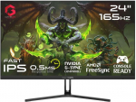 Gameon 24 colių Fhd (1920 x 1080) plok&scaron;čias Ips žaidimų monitorius, 165 Hz, 1 ms, su Gsync ir Free Sync, juodas (goe24fhd165ips)
