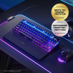 Steelseries Apex Pro Tkl Wireless Mechanical Gaming Keyboard, sparčiausia pasaulyje klaviatūra, pritaikomas atsakas, Bluetooth 5.0, 2.4 Ghz, prancūzi&scaron;kas (azerty) i&scaron;dėstymas