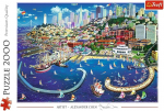 Trefl San Francisco Bay 2000 dalių dėlionė usa premium kokybė, skirta nuo 15 metų