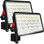 Led Prožektorius 100w, 2 vnt., 10000 lm, 6500k, Ip66