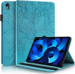 Succtopy dėklas, skirtas ipad air 5 kartos 2022 / ipad air 4 kartos 2020 10.9 colių folio atverčiamas pu odos apsauginis dėklas su ra&scaron;iklio laikikliu, stovu, piniginės vir&scaron;eliu, plan&scaron;etinio kompiuterio dėklas, skirtas ipad air 5/4 10.9 colių, mėlynas