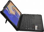 Mq21 dėklas su bluetooth klaviatūra ir jutikliniu kilimėliu, skirtas galaxy tab s4 10.5 | dėklas, skirtas samsung galaxy tab s4 lte sm-t835, wifi sm-t830 | qwertz vokiečių