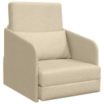 Sofa-lova auk&scaron;tis 2-in-1 Kreminė 65x80x83 cm Audinys