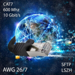 1.5m - raudonas - 1 vnt. Cat.7 tinklo kabelis Lan Ethernet patch kabelis S-ftp Lszh Pimf 10gb s Rj45 ki&scaron;tukas Cat6a