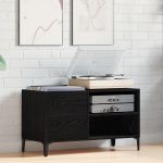 Įra&scaron;ų spinta Juoda 84,5x38x48 cm Dėžutė i&scaron; inžinerinės medienos