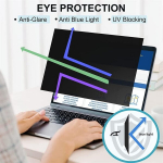 Thorani magnetinis privatumo ekrano apsaugos filtras, skirtas Macbook Pro 15" - privatumo ir ekrano apsauga ne&scaron;iojamam kompiuteriui - privatumo filtras &scaron;oniniams vaizdams - atspari įbrėžimams plėvelė - lengvas magnetinis tvirtinimas