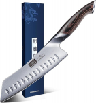Hoshanho Santoku peilis, japoni&scaron;kas virtuvinis peilis, &scaron;efo peilis, profesionalus peilis, a&scaron;trus aus-10 plieno peilis su ergonomi&scaron;ka rankena, dovanų dėžutė