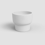 Artevasi Echo auk&scaron;tas vazonas gėlėms namų dekoras 6.5" skersmens baltas