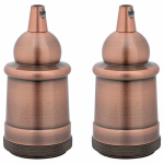 lempų laikikliai 2 vnt Red Bronze E27