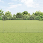 Suvirinta vielos tvora su 22 U stulpeliais, sidabrinė, 1.5x25 m plienas