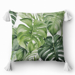 Dekoratyvinis pagalvės užvalkalas 45x45 Floral Monstera Green